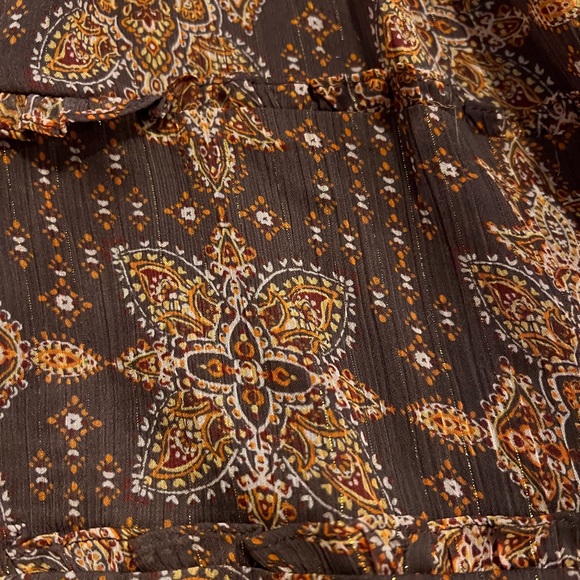 Torrid midi dress brown floral - Picture 3 of 5